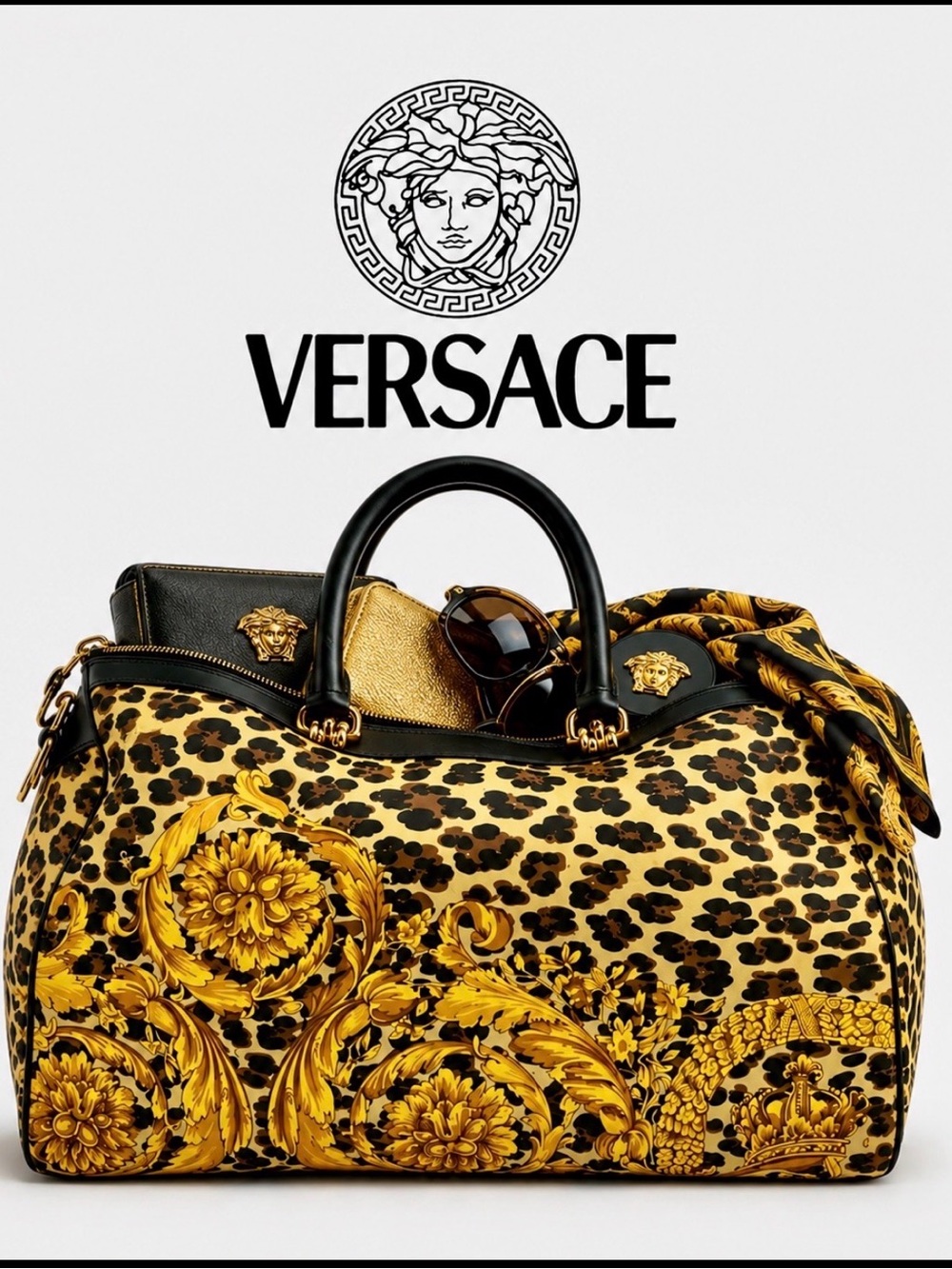 Versace Baroque Boston Bag